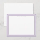 Lilac Frame Note Card Kaart (Voorkant / Achterkant)
