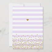 Lilac Gold Bridal Brunch Cartes d'invitation Mimos (Dos)