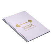 Lilac & Gold Journal de conditionnement physique p (Côté Droit)