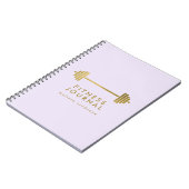 Lilac & Gold Journal de conditionnement physique p (Côté gauche)