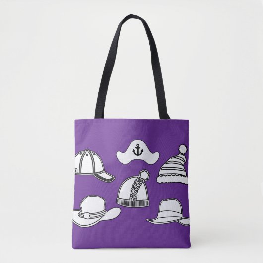 Lilac Hat Bag Fun Tote (Devant)
