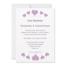 Lilac Hearts Design Bruiloft