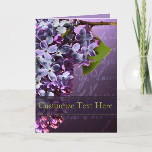 Lilac Huwelijks- En Gebeurtenisaankondigingskaart Aankondiging (Voorkant)