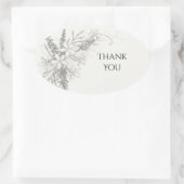 Lilac Hydrangea Bloemige Bedank Sticker (Tas)