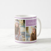 Lilac I love You Photo Collage | Mug (Devant droit)