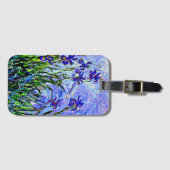 Lilac Irises door Claude Monet Bagagelabel (Voorkant (horizontaal))