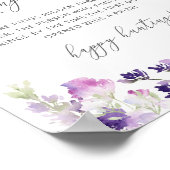 Lilac lavendel ring jacht bruidsdouche spel poster (Hoek)