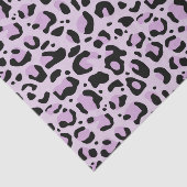 Lilac Lavender Black Leopard Print Decoupage Tissuepapier (Detail)