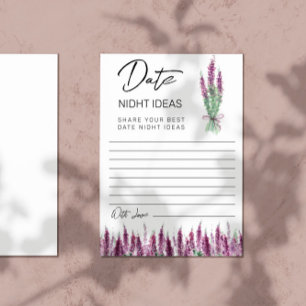 Lilac Lavender Date nidhth idées feuille papier