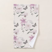 Lilac Lilies Élégant Ensemble De Serviettes Botani (Serviette à main)