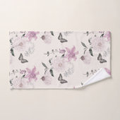 Lilac Lilies Élégant Ensemble De Serviettes Botani (Serviette à main)