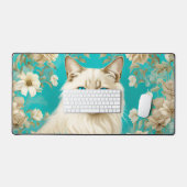 Lilac Lynx Point Siamese Portrait Art (Clavier et souris)