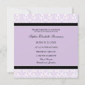 Lilac Modèle photo Nouveau Faire-part de naissance (Dos)