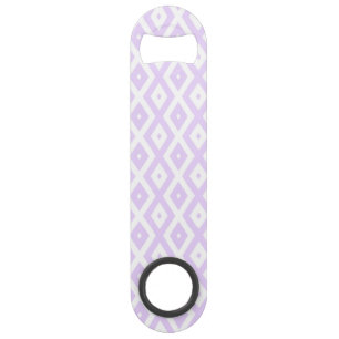 Lilac motif de diamants violet et blanc
