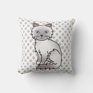 Lilac Point Birman / Ragdoll Mooie Kat & Pootjes Kussen