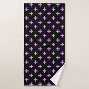 Lilac polka croise sur noir
