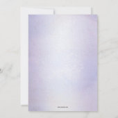 Lilac Purple Floral Retraite Party Invitation (Dos)