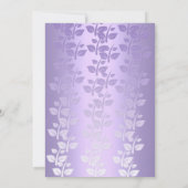 LILAC PURPLE LEAF INVITATION PARTI (Dos)