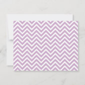 Lilac Purple Simple Chevron Merci Cartes de notes (Dos)