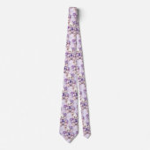 Lilac Purple Teddy Bear Cravate (Devant)