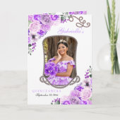 Lilac Purple Western Charro Quinceañera Programme (Devant)