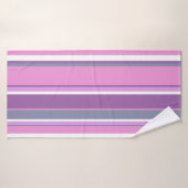 Lilac rayures (Serviette de bain)