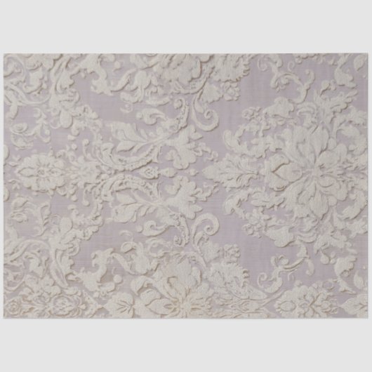 Lilac Reverie III Damask Pattern Tile Tissuepapier (Voorkant)