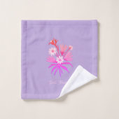 Lilac Romantic Flower – Botanical Fantasy Pillow Bad Handdoek (Wasdoekje)