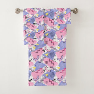 Lilac rose actif des années 80 Memphis