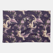 Lilac, Rose et Dragons blancs Serviettes de cuisin (Horizontal)