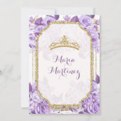 Lilac Rose Mexicain Charra 15 Anos Invitation 2 (Dos)