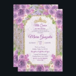 Lilac Rose Mexique 15e anniversaire Invitation 1<br><div class="desc">Lilac Rose Mexique 15e anniversaire Invitation 1Mis Quince Anos,  15e anniversaire, </div>