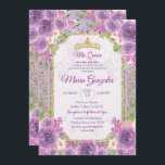 Lilac Rose Mexique 15e anniversaire Invitation 1<br><div class="desc">Lilac Rose Mexique 15e anniversaire Invitation 1 Mis Quince Anos,  15e anniversaire, </div>
