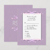 Lilac Simplicity RSVP avec entrée (Devant / Derrière)