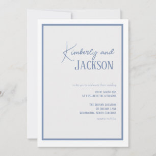 Lilac Soft Simple Spring Wedding Invitation