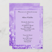 LILAC SPARKLE LAYER BOKEH IMPRIMER FAIRE-PART DE M (Devant / Derrière)