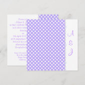 LILAC SPOT CRYSTAL FAIRE-PART DE MARIAGE (Devant / Derrière)