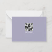 Lilac three Border Monogram Note Card Notitiekaartje (Achterkant)