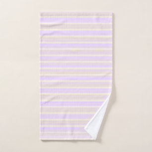 Lilac violet et beige cinq bandes motif