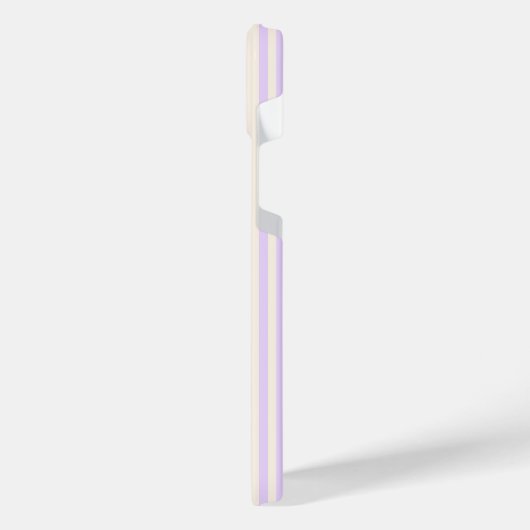 Lilac violet et beige cinq bandes motif (Côté gauche)