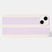 Lilac violet et beige cinq bandes motif (Verso Horizontal)
