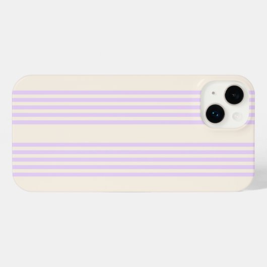 Lilac violet et beige cinq bandes motif (Verso Horizontal)