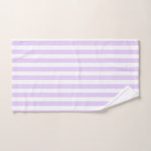 Lilac violet et blanc bonbons rayures (Serviette à main)