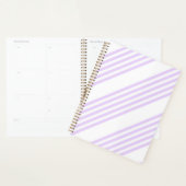 Lilac violet et blanc cinq bandes motif (Devant avec enveloppe)