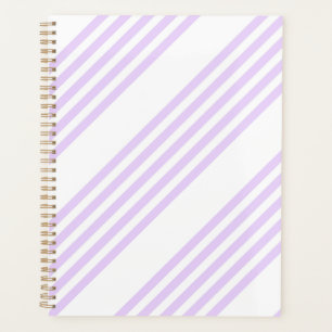 Lilac violet et blanc cinq bandes motif