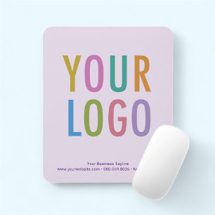 Lilac Violet Purple Mouse Pad Custom Logo Non Slip Muismat
