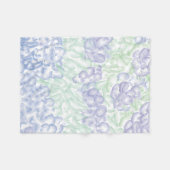 Lilac watercolor design fleece deken (Voorkant (Horizontaal))