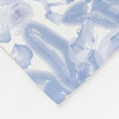 Lilac watercolor design fleece deken (Hoek)