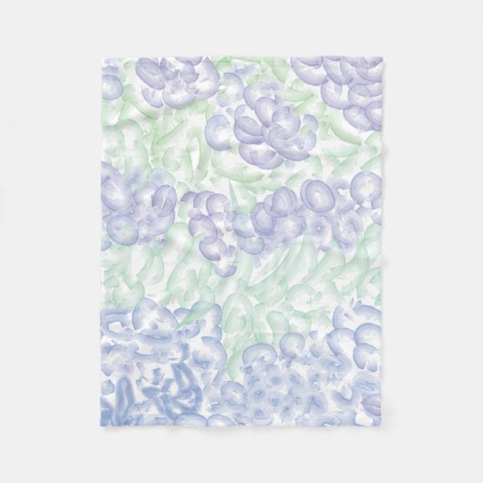Lilac watercolor design fleece deken (Voorkant)