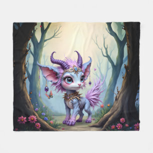 Lilac Whisper – Betoverde Boswachter. Fleece Deken